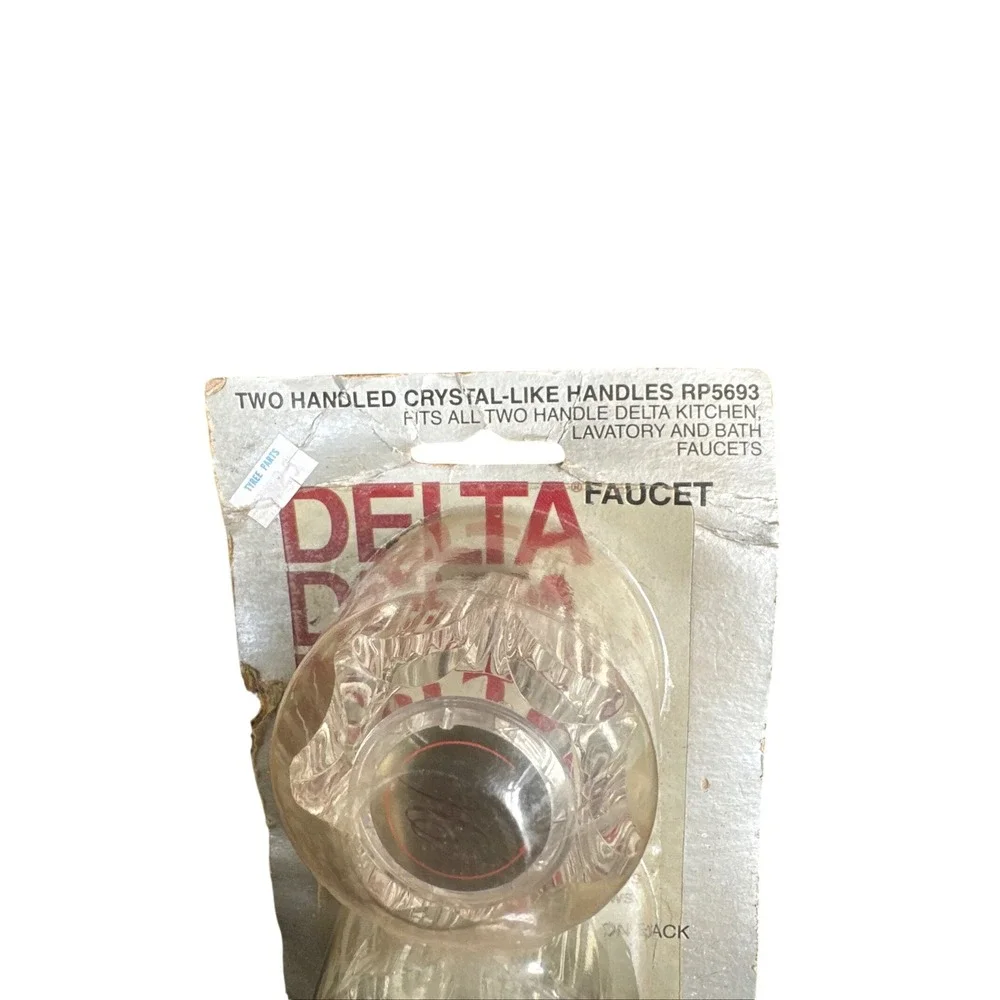 Vintage Delta Faucet RP5693 Two Handle Crystal-Like Knobs Kitchen Bath 1988 New